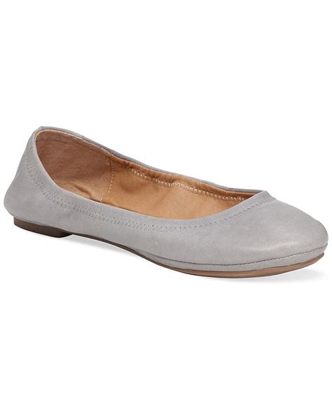 Lucky Brand Womens Emmie Leather Closed Toe Ballet Flats