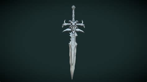 Frostmourne Sword Of The Lich King Arthas 3d Model By Archybaldart