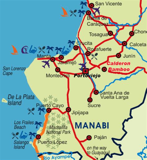 Manabi Map Ecuador