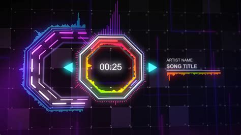 Techno Music Visualizer After Effects On Behance