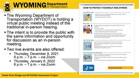 Wyoming Department of Transportation: Virtual Public Meeting for the