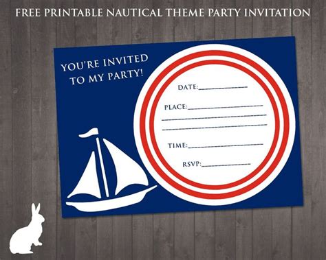 nautical theme party invitations nautical themed party free party invitations nautical