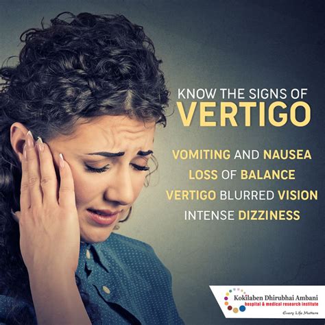 Know The Signs Of Vertigo Health Tips From Kokilaben Hospital
