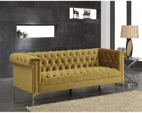 Are polyester blend sofas different? Mercer41 Batts Polyester Chesterfield Sofa | Furniture ...