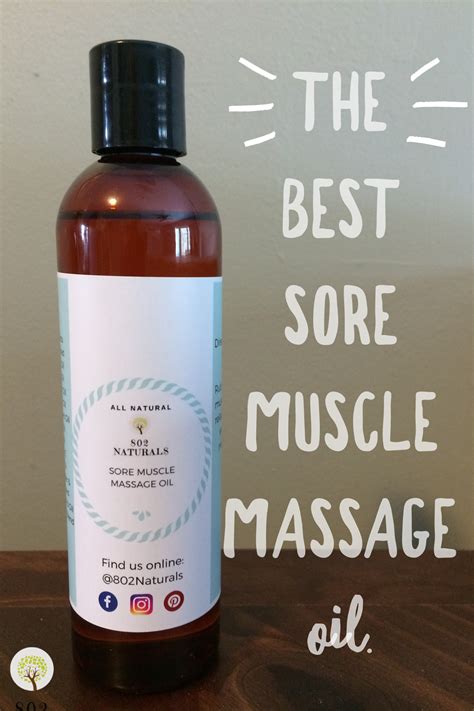 Sore Muscle Massage Oil Muscle Ease Massage Oil Sports Recovery Oil