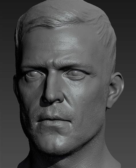 Artstation Male Head Sculpt And Sss Study Peter Zoppi 3d Face Human