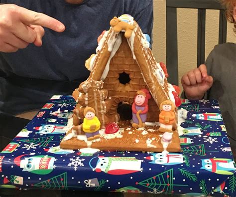 How To Make A Cardboard Gingerbread House Barefoot Carrot