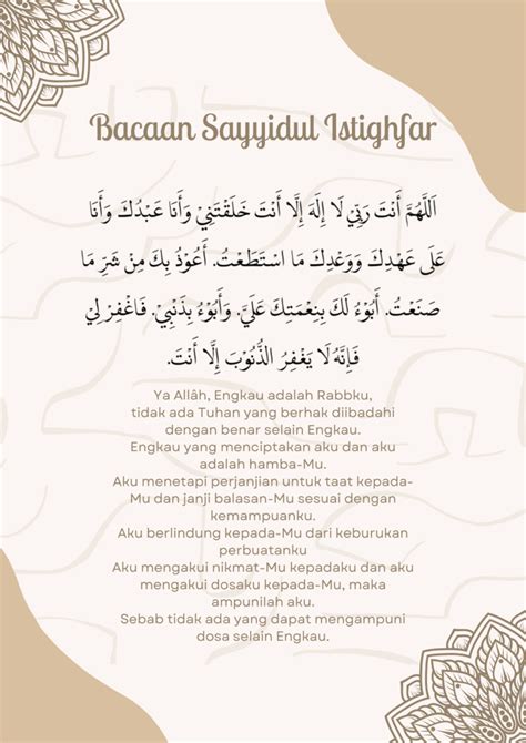 Ini Rahasia Di Balik Keutamaan Sayyidul Istighfar Trigger