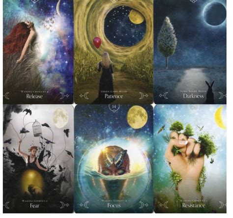 Queen Of The Moon Oracle Tarot Deck Etsy