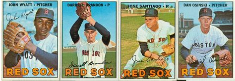 1967 Topps Baseball The 1967 Red Sox