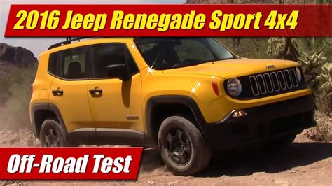 2016 Jeep Renegade Sport 4x4 Off Road Test Youtube