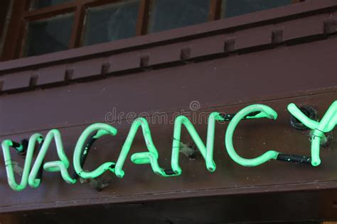 Vacancy Stock Photo Image Of Room Neon Signage Advertising 230071450