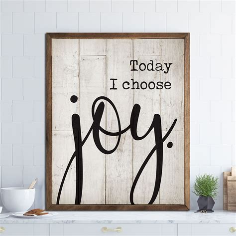 Today I Choose Joy Wooden Sign Piper Classics Home Decor Signs