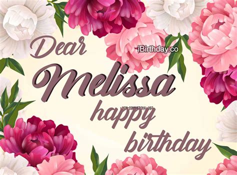 Happy Birthday Melissa