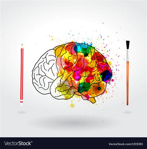 Creativity Brain Royalty Free Vector Image Vectorstock
