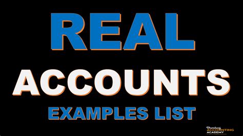 Real Accounts Examples List Class 11