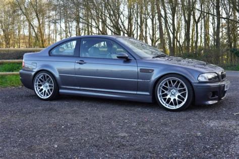 2003 Bmw E46 M3 Coupe Smg Gearbox Steel Grey Genuine Csl Alloys £