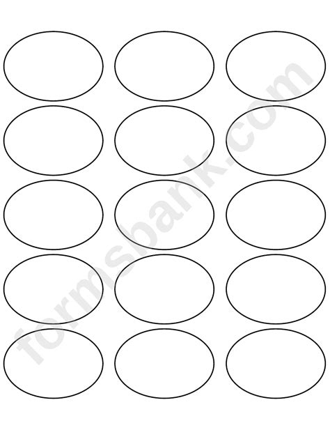 Oval Label Template Printable Pdf Download