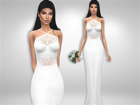 Found in tsr category 'sims 4 female everyday' source: Puresim's Ryn Wedding Dress (Mesh required)