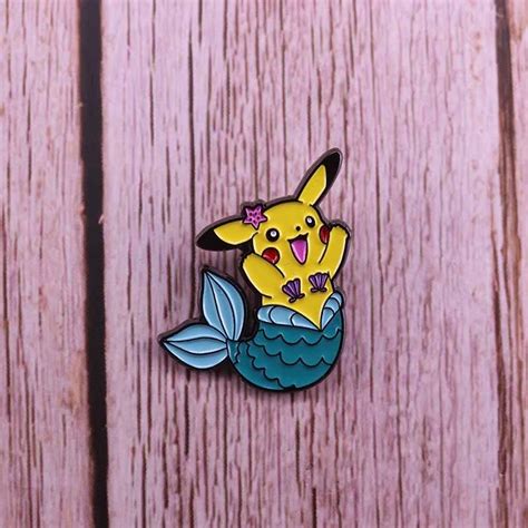 Pokemon Mermaid Pikachu Badge Pins Ghibli Store