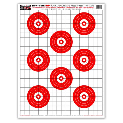 See more ideas about shooting targets, paper shooting targets, target. Sight Seer Red Pistol & Rifle Paper Shooting Targets