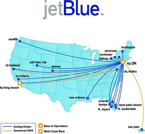 Jetblue Route Map Boston