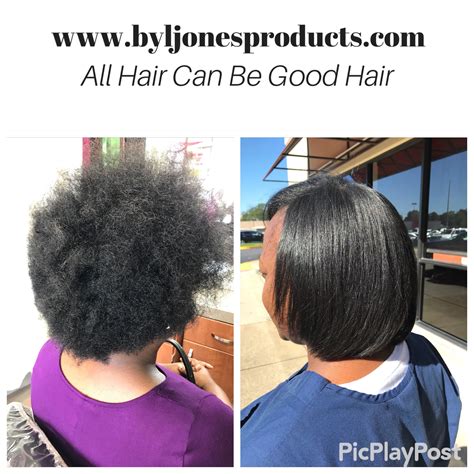 Before And After Brazilian Blowout On Natural Hair Maintained Using By