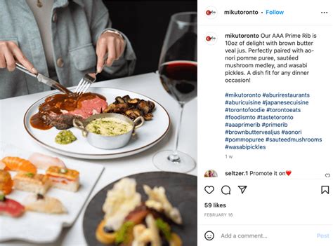 Social Media Marketing For Restaurants Examples