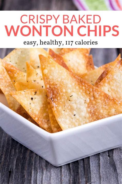 Perfect as dumpling, pierogi, wonton, and gyoza wrappers. Baked Wonton Chips | Recipe | Wonton chips, Wonton wrapper ...