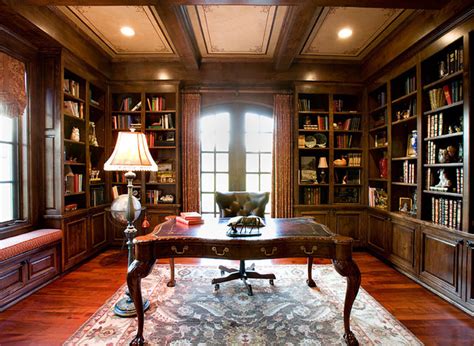 Think of small cottages in the countryside or large georgian mansions and stately homes and victorian villas in the city. English Countryside Manor - Traditional - Home Office ...