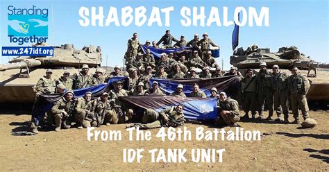 Standing Together Wish Idf Soldiers A Shabbat Shalom