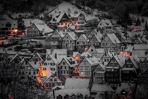 Black Forest Mountain Village In Winter Germany Photograph By Daniel