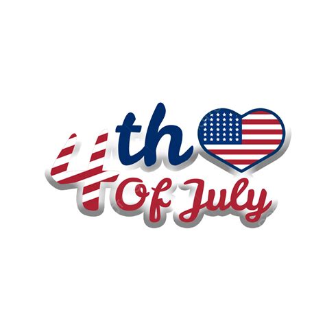 Happy 4th Of July Clipart Transparent Background Independence Day 4th