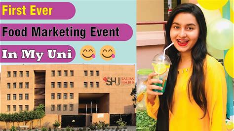 My University Food Marketing Event Salim Habib University Vlog