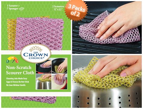The Crown Choice Non Scratch Heavy Duty Scouring Pad Or Pot Scrubber