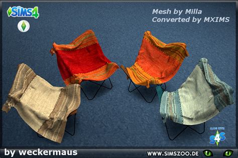Blackys Sims 4 Zoo Colourful Armchair Recolours By Weckermaus