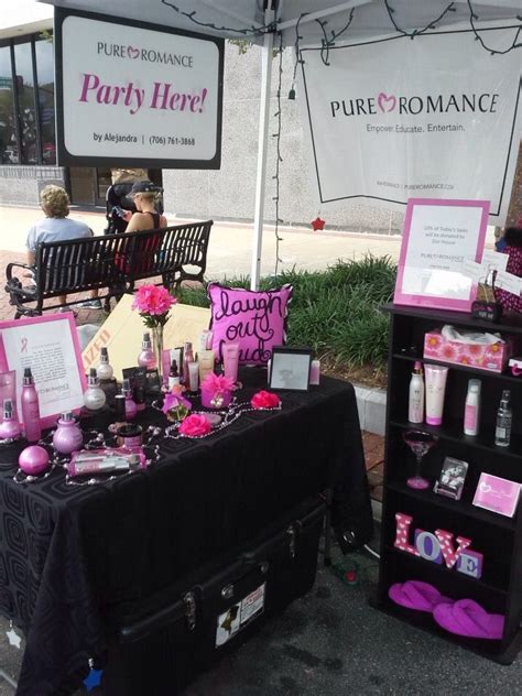Mild Pure Romance Products Displayed At A Vendor Event Pure Romance By Alejandra Pure Romance