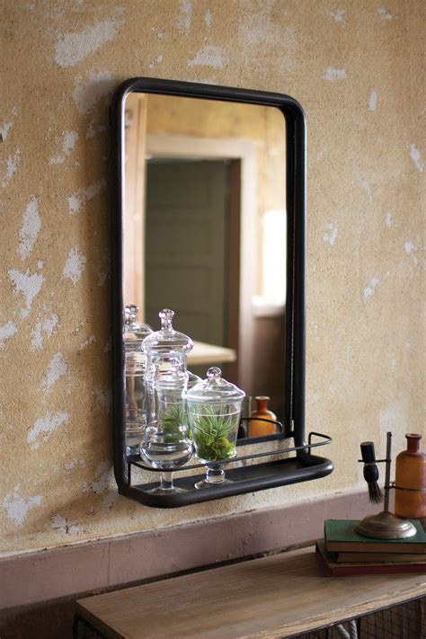 Thanks for visiting my blog. METAL FRAME PHARMACY MIRROR WITH SHELF | Bathroom mirror ...