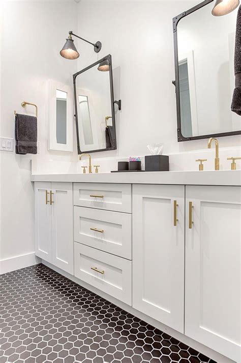 Create A Fresh Modern Bathroom With Shaker White Cabinets From Our