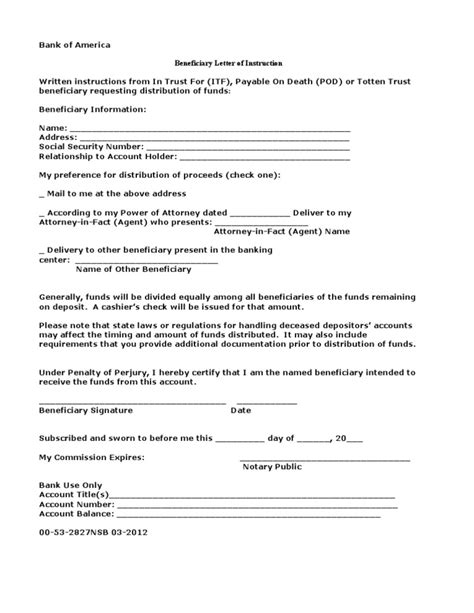 Beneficiary Letter Of Instruction Sample Fill Out Sign Online Dochub