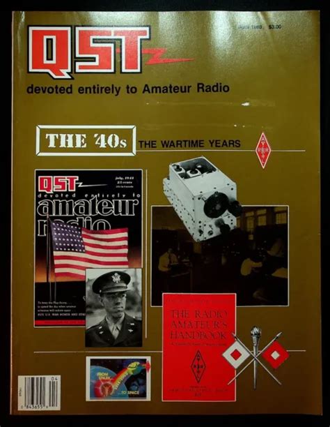Vintage Qst Magazine April S Wwii Eto Alpha Amplifier Arrl Ham Radio