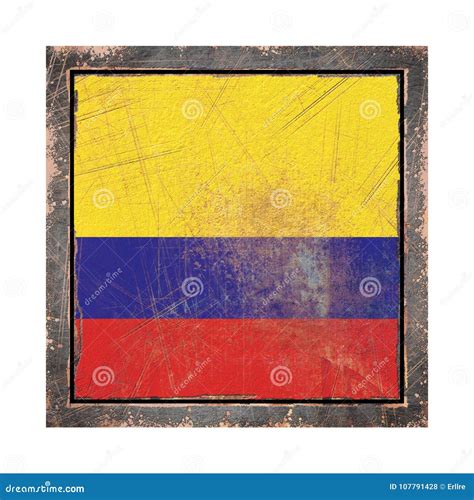 Old Colombia Flag Stock Illustration Illustration Of Flag 107791428
