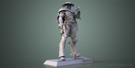 Overwatch Mccree 3d Model Static Figurine 3d Printing Designs