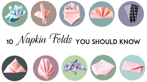10 Napkin Folds You Should Know