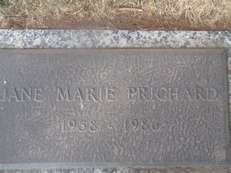 Jane Marie Prichard 1958 1986 Find A Grave Memorial