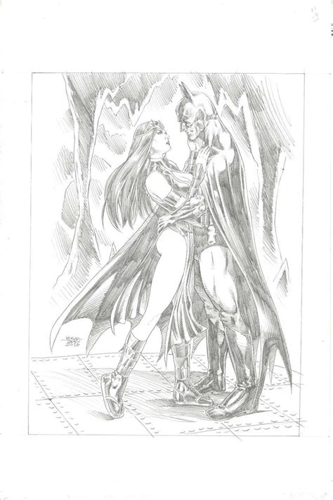 Batman And Talia By Ed Tadeo Batman Art Humanoid Sketch