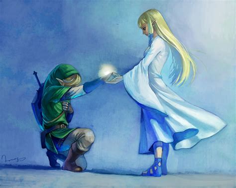 Amazing Fan Art Of Skyward Sword Era Link And Zelda Legend Of Zelda