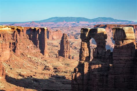 Monument Basin In Canyonlands From White Rim Road Photograph By Alex