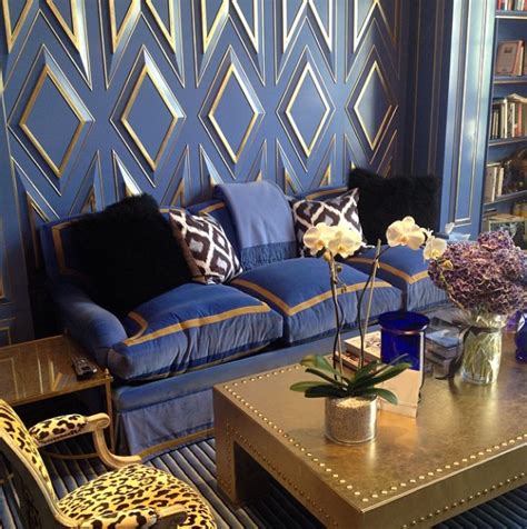 20 Blue And Gold Living Room Decor Decoomo