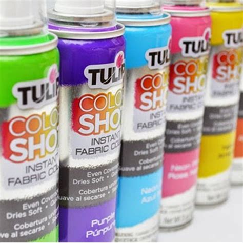 Colour Shot Fabric Spray Paint 3oz 1035ml Tulip From Uk Uk